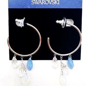 Swarovski Gillian Collecrion Dangle Hoop Earrings